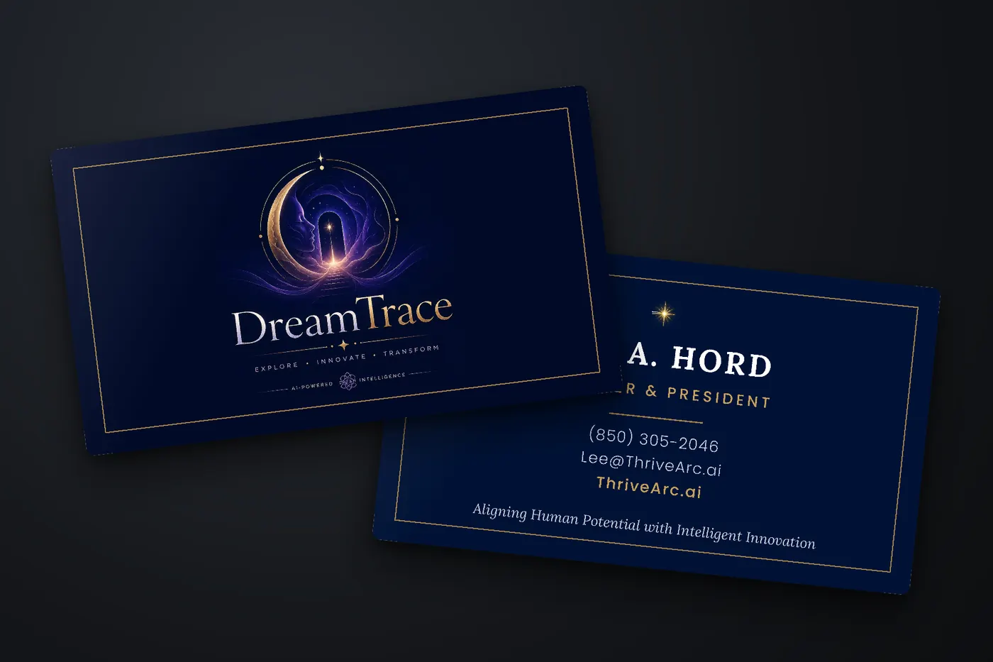 DreamTrace business cards