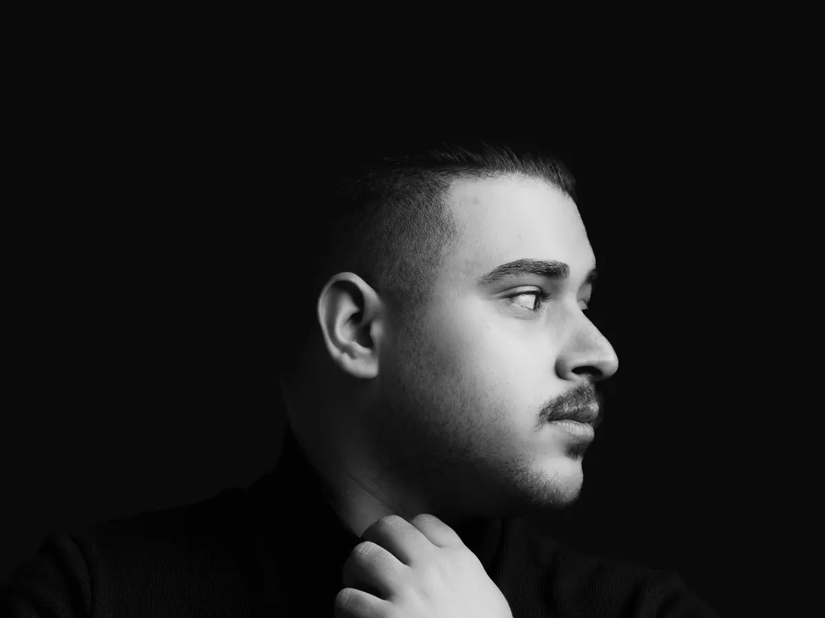 Executive portrait in black and white